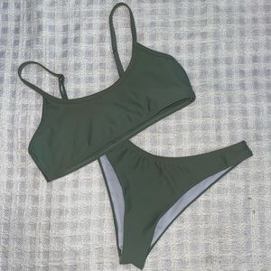 SHEIN Olive Green bikini